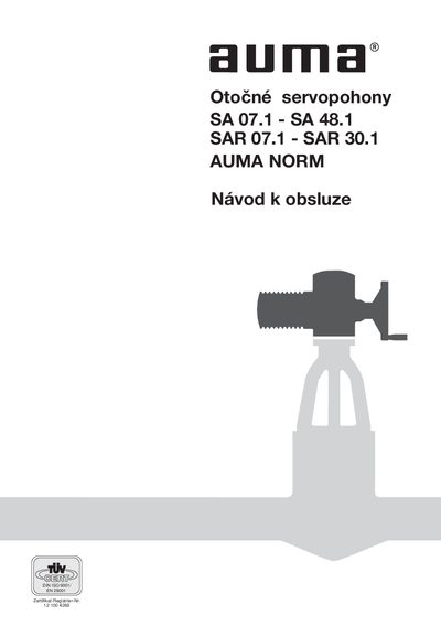AUMA SA 07.1 - SA 48.1 / SAR 07.1 - SAR 30.1 Rotary Servo Drives Operation Manual - cover page