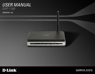 D-Link DAP-1160 Wireless Access Point User Manual - cover page