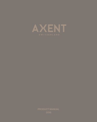 AXENT 2018 Smart Bathroom Product Manual - cover page