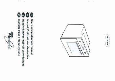 Whirlpool AKZM 756 User Manual - cover page