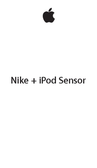 Nike iPod Sensor User Manual - cover page