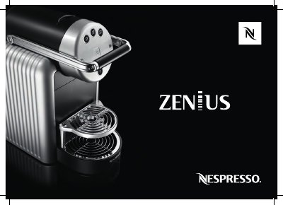 Nespresso ZENIUS/ZN100 PRO Coffee Machine User Manual - cover page