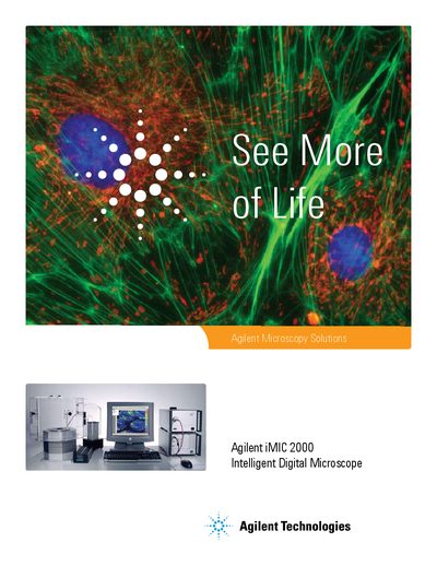 Agilent iMIC 2000 Intelligent Digital Microscope Brochure - cover page