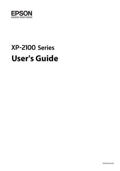 Epson NPD6104-02 User Manual - cover page