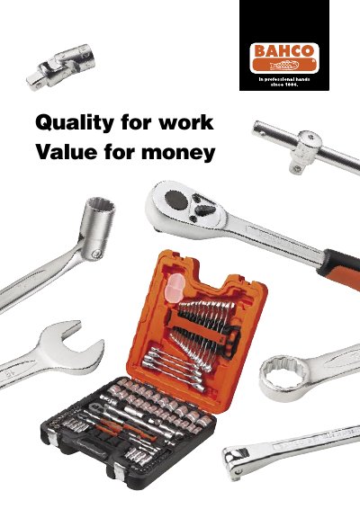 Bahco SBS Series Tool Product Leaflet - cover page