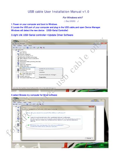 Prolific RPC Series USB-to-Serial Cable User Manual