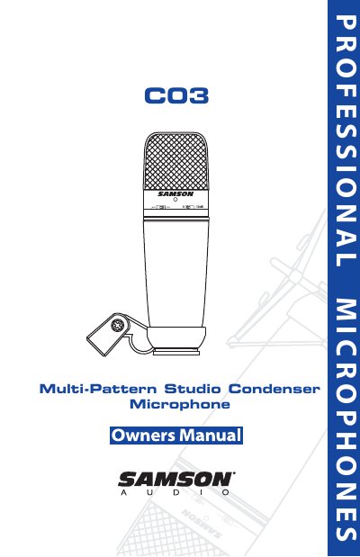 SAMSON CO3 user manual - cover page