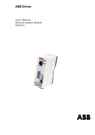 ABB NETA-01 Ethernet Adapter Module User Manual