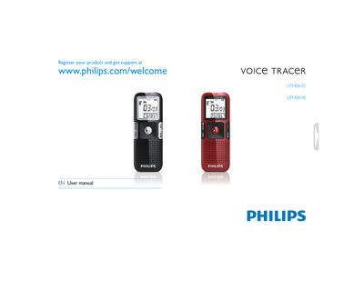 Philips LFH0645 LFH0648 Voice Tracer User Manual - cover page