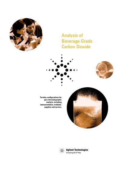 Agilent Analysis of Beverage-Grade CO2 Manual - cover page
