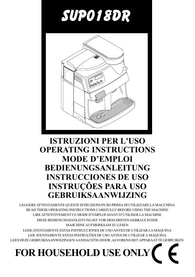 Supor SUP018DR Portable Espresso Machine User Manual