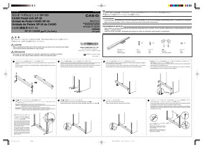 Casio SP-30 Piano Stand Assembly Instructions
