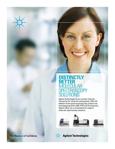 Agilent Molecular Spectroscopy Portfolio Brochure - cover page