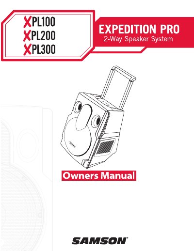 Samson XPL100/XPL200/XPL300 User Manual