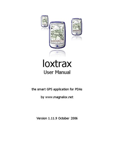 Magnalox Loxtrax User Manual - cover page