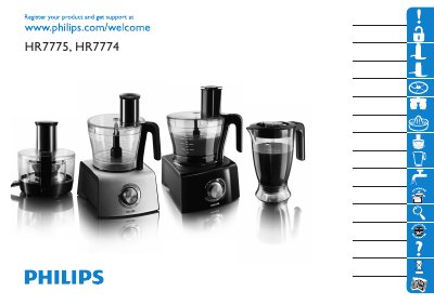 Philips HR7775 HR7774 Blender User Manual - cover page