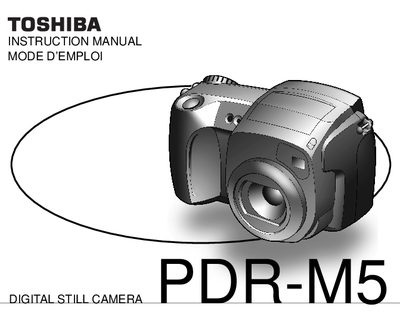 Toshiba PDR-M5 Digital Still Camera User Manual - cover page