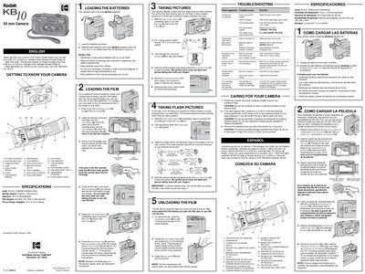 Kodak KB 10 Camera User Manual - cover page