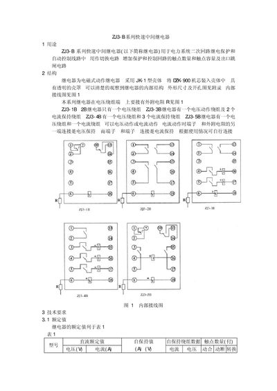 ZJ3-B Series Quick In‑Between Relay User Manual - cover page