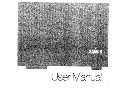 Sampo CT-W301L User Manual - cover page