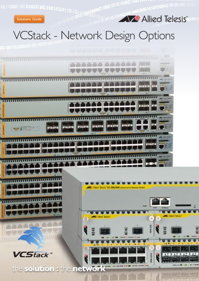 Allied Telesis VCStack Network Design Options Guide - cover page
