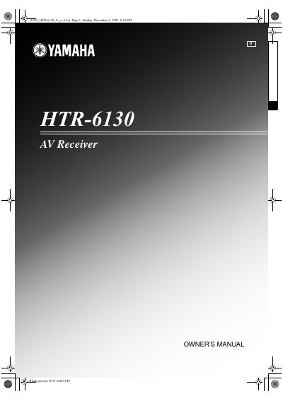 YAMAHA HTR-6130 Manual(1)