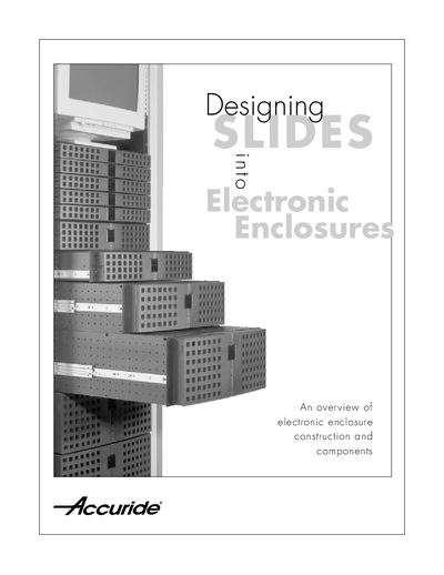 Accuride Slides Design Guide for Electronic Enclosures - cover page