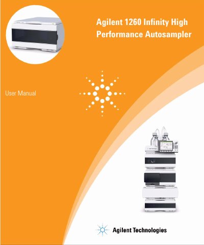 Agilent 1260 Infinity High Performance Autosampler User Manual - cover page