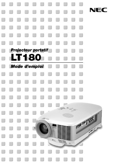 NEC LT180 User Manual - cover page
