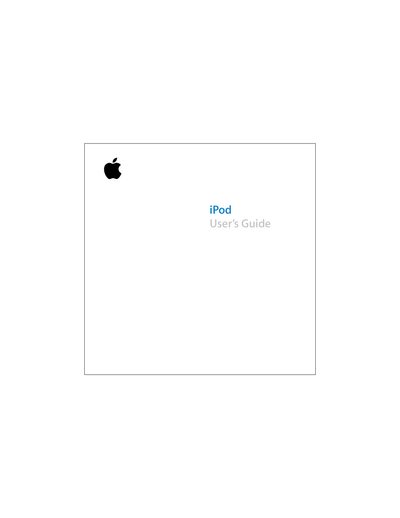 iPod User Guide - cover page
