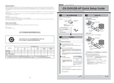 Buffalo GX-DVIU2B-AP Quick Setup Guide - cover page