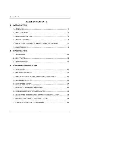 Asus 6LX7A Motherboard User Manual - cover page