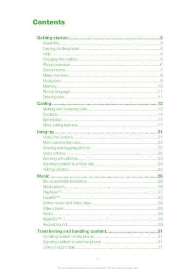 Sony Ericsson Naite User Manual - cover page