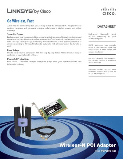 Linksys WMP300N (EU) User Manual - cover page