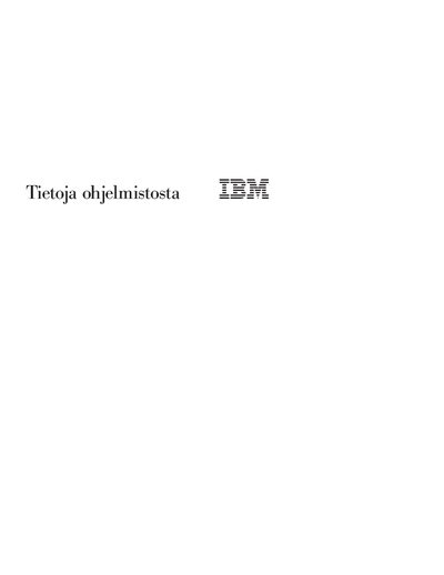 IBM Software Information Guide - cover page