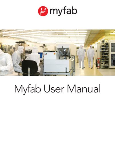 Myfab User Manual - cover page