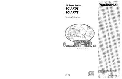 Panasonic SC-AK75 CD Stereo System Operating Instructions