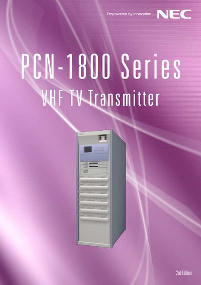 NEC PCN-1800 Series Features Manual - cover page
