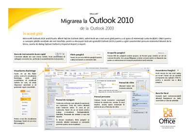 Microsoft Outlook 2010 Migration Guide from Outlook 2003 - cover page