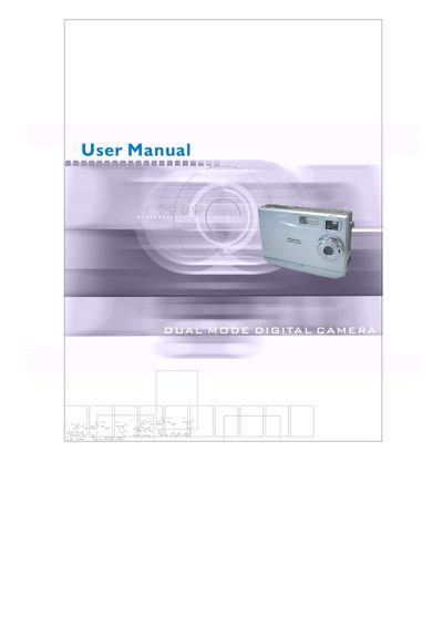 Dual Mode Digital Camera User Manual - cover page