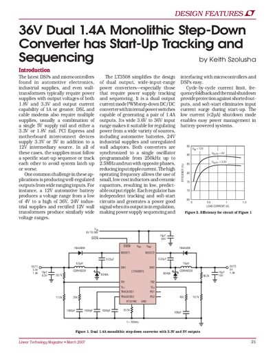 linear DESIGN FEATURES LTMag-V17N01-06-LT3508-Szolusha service manual
