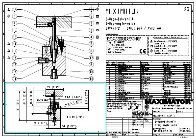 Maximator 21V4M072 technology data - cover page