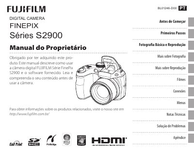 FUJIFILM FinePix S2900 Digital Camera User Manual - cover page