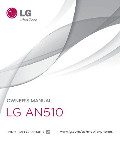LG AN510 User Manual - cover page