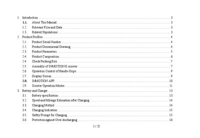 INMOTION E-scooter L6 User Manual - cover page