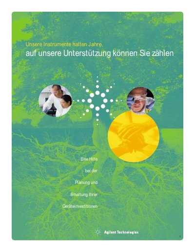 Agilent Instrument Investment Planning Guide - cover page