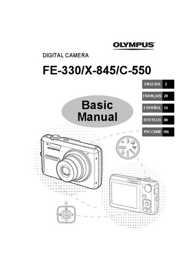 Olympus FE-330/X-845/C-550 Digital Camera Basic Manual