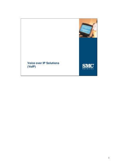 SMC Voice over IP Solutions Manual