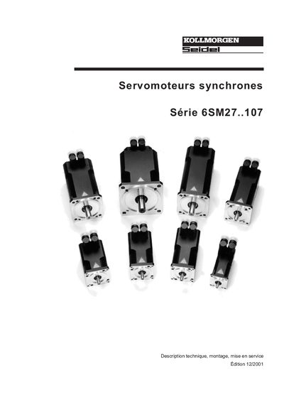 Kollmorgen 6SM27..107 Synchronous Servo Motor Technical Description - cover page