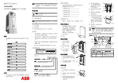 DriveIT ACS550-01 Frequency Converter Quick Start Guide - cover page